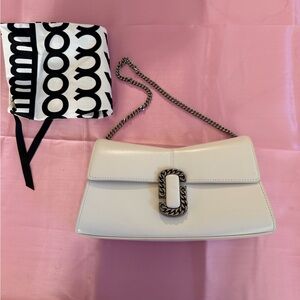 Marc Jacobs Cream Shoulder Bag with Chain Strap